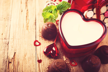 Valentines day background with heart