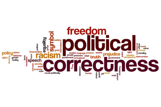 Political correctness word cloud concept