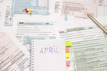 Fototapeta premium 1040 tax form