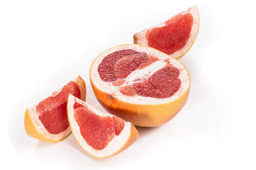 Fototapeta na wymiar Grapefruit on a white background