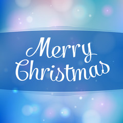 Merry christmas greeting background with holiday message.
