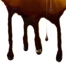 dripping liquid chocolate