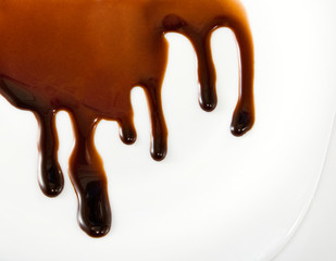 dripping liquid chocolate
