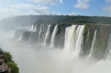 アルゼンチン側のイグアスの滝