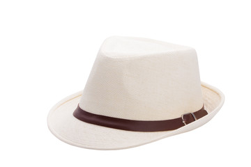 Straw hat isolated on white background