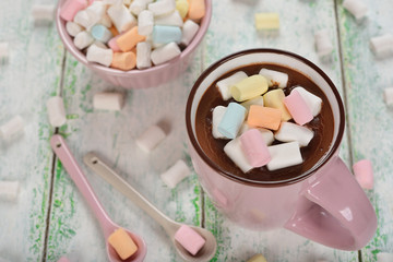 Hot chocolate with marshmallows