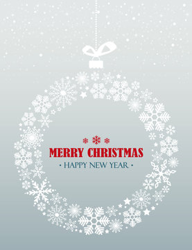 Christmas card, wishes, winter background