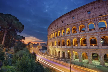 Türaufkleber Colosseum. Image of Colosseum, Rome during sunrise. © rudi1976