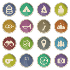 Boy Scout Label icons