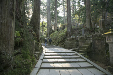 Okunoin Cemetery at Mount Koya in Koyasan, Wakayama, Japan.