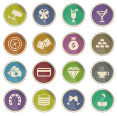 Casino simply icons