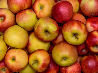 Background of ripe apples