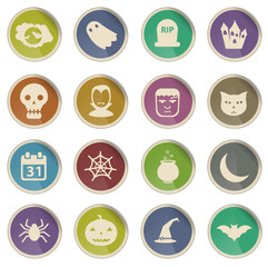 Halloween simply icons