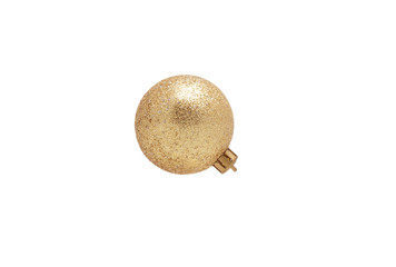 Golden Christmas ball.