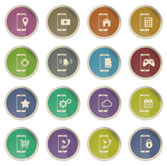 Smartphone simply icons