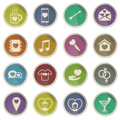 Valentines day simply icons