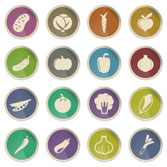 Vegetables simply icons