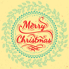 Marry Christmas quote posters with mistletoe