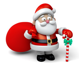 The Santa Claus and a burden of gifts