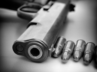 Bullets with the gun