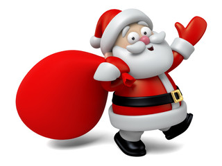 The Santa Claus and a burden of gifts