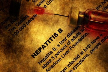 Hepatitis grunge concept