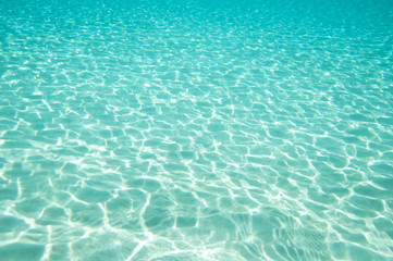 Beautiful clear underwater surface