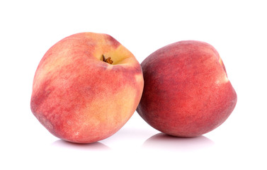 Peach with isolated on white background