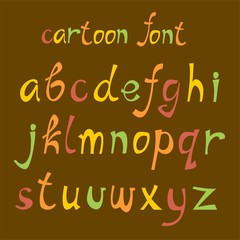 Cartoon english font