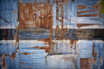 Corrugated Iron Botswana Flag