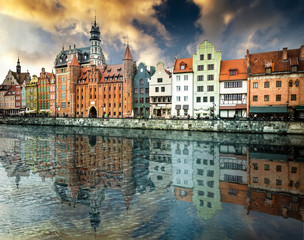Fototapeta na wymiar historic city of Gdansk