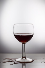 Wine pouring into a glass