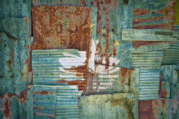 Corrugated Iron Macau Flag