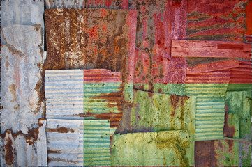 Corrugated Iron Madagascar Flag