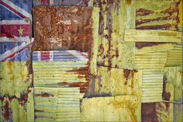 Corrugated Iron Niue Flag