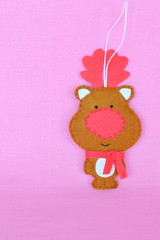 Handmade felt deer