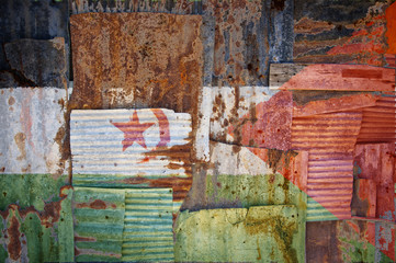 Corrugated Iron Western Sahara Flag