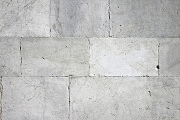 Old white stone wall background