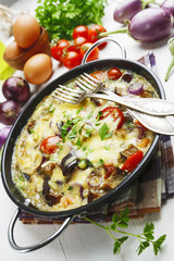 Omelet with vegetables