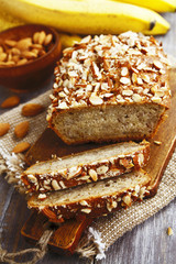Homemade banana cake