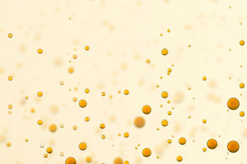 Yellow oli bubbles