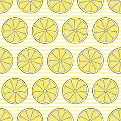 vector seamless citrus fruit  pattern