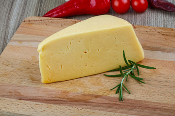 Yellow cheese triangle