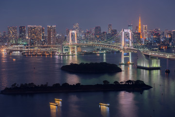 Tokyo Bay at Rainbow Bridge