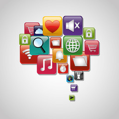 Fototapeta premium Mobile technology applications