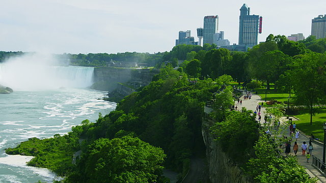 Niagara Falls and City Landscape View from the Canadian side