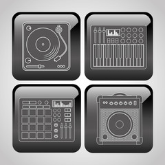 Obraz premium Music technology equipment