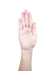 Obraz premium Woman hand sign 3