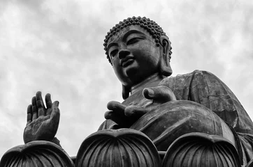 Foto op Plexiglas Boeddha De grote boeddha-stand in Hong-Kong