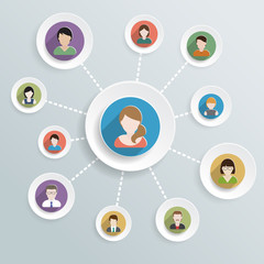 People communications icons